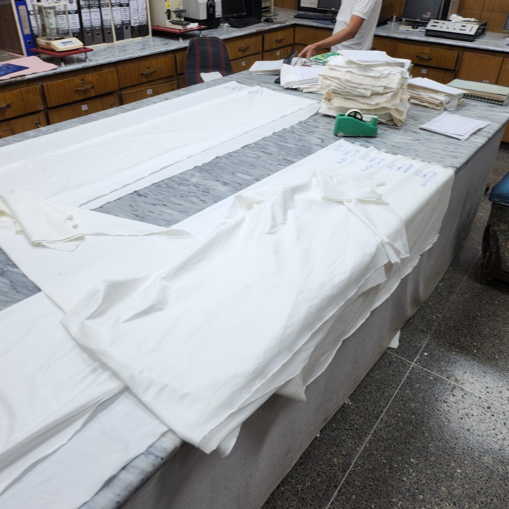 Downproof fabric detail